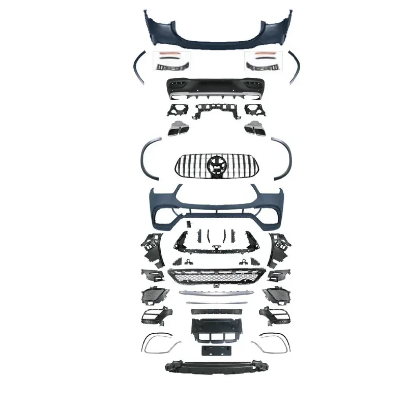 For 2020-Mercedes-Benz GLE Coupe C167 Modified AMG63 Large Surround Kit Front Bar Rear Bar