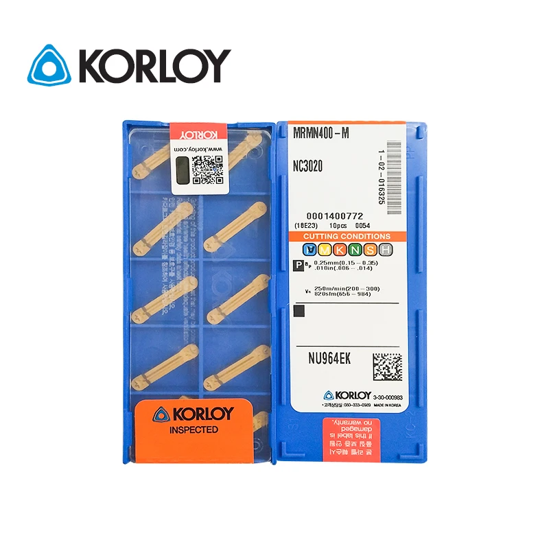 

10pcs KORLOY 100% Original MRMN400-M NC3020 NC3030 NC3120 PC6510 PC9030 Multi Grooving Round Face Grooving MGT Carbide Inserts