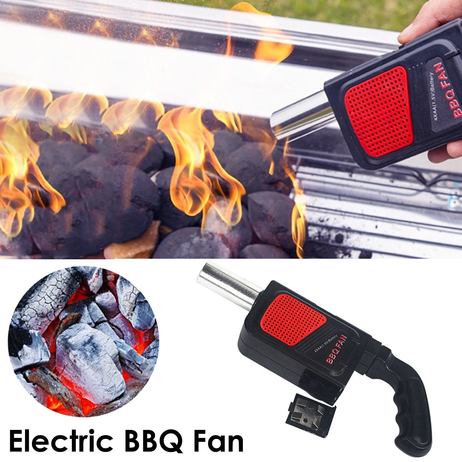 

Handheld Electric BBQ Fan Air Blower Portable for Outdoor Camping Barbecue Picnic BBQ Cooking Tool Bakery Grill Accessories