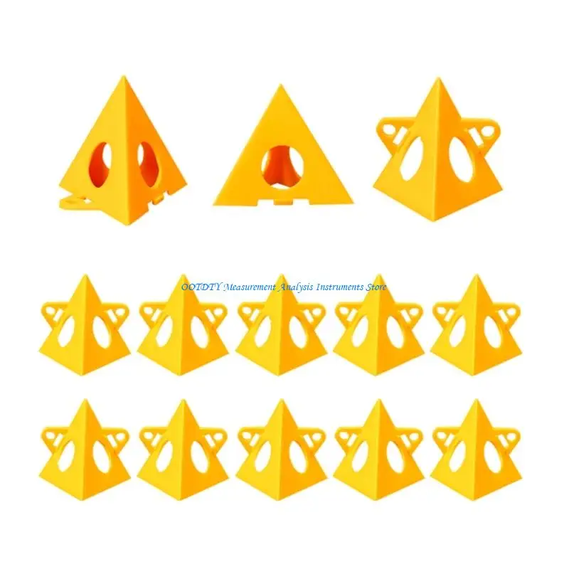 367D 36Pcs Pyramid Painting Stands Plastic Mini Paint Stand Painting Triangle Stand Set High Strength Canvas Support
