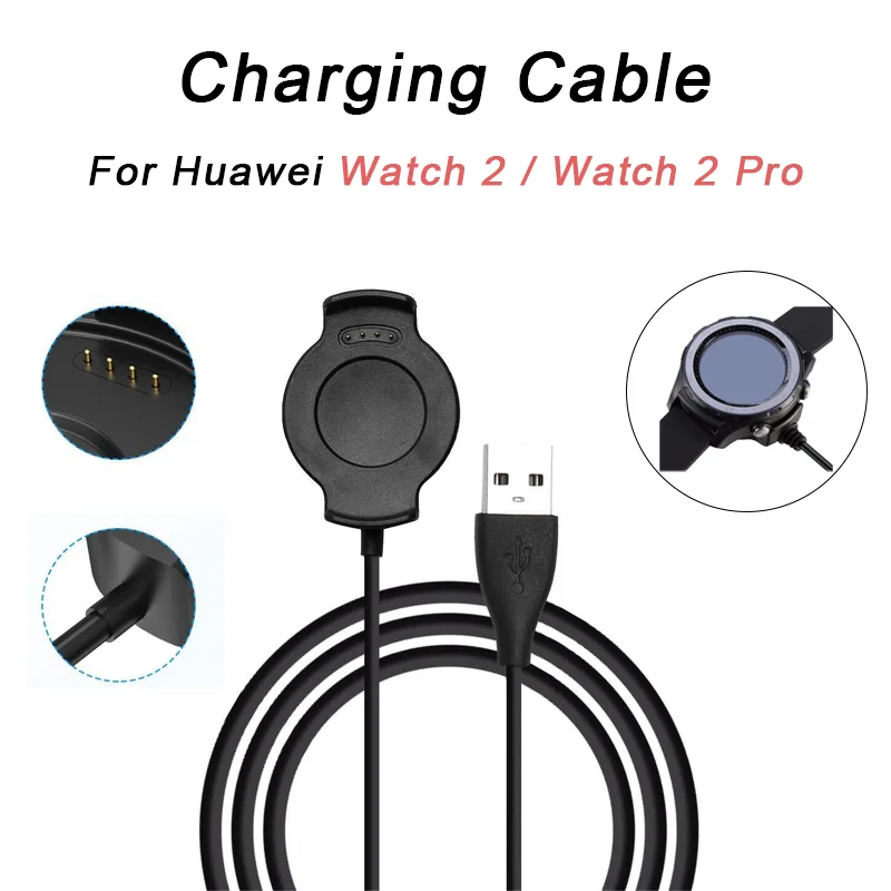 

For Huawei Watch 2/2 Pro Sport/Classic Charger USB Charger Smart Watch Charger Cable Replacement Charger 3.3ft