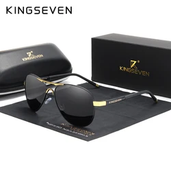 KINGSEVEN Brand Men's Glasses Driving Polarized Sunglasses Men And Women Aluminum Fashion Eyewear Gafas De Sol Shades