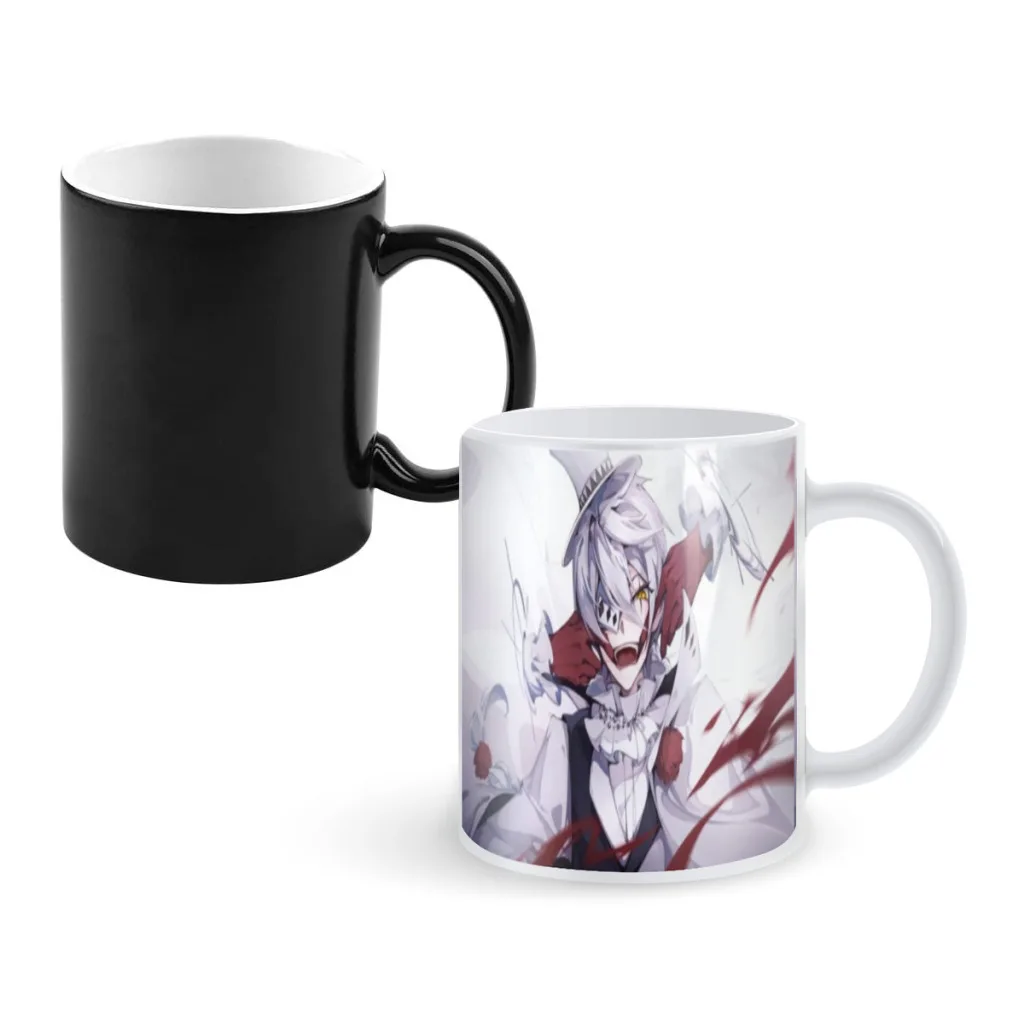 Japanese Anime Bungo Stray Dogs Color Changing Mug Funny Hot Water Temperature Sensing Gradient Coffee Breakfast Tea Ceramic Cup