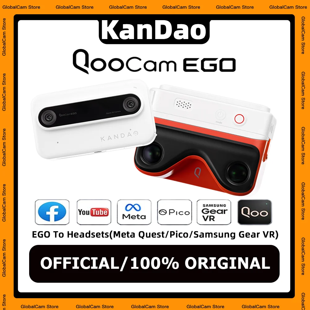 

Original Kandao QooCam EGO 3D Camera - Seamlessly integrates with Apple Vision Pro & PICO 4 & META QUEST 2 & META QUEST 3