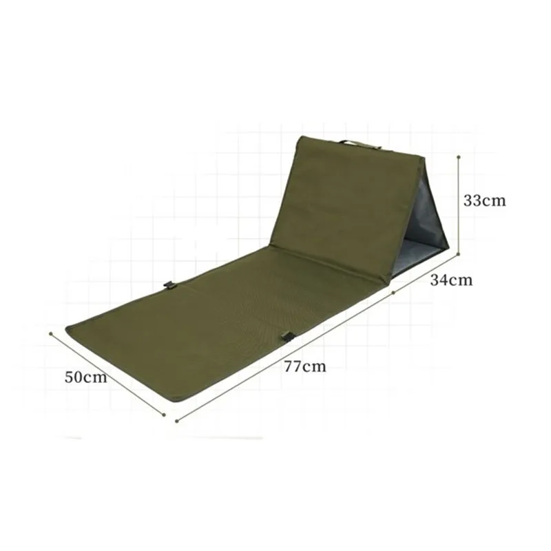 Outdoor camping backrest cushion foldable lightweight beach chair multi-functional camping seat