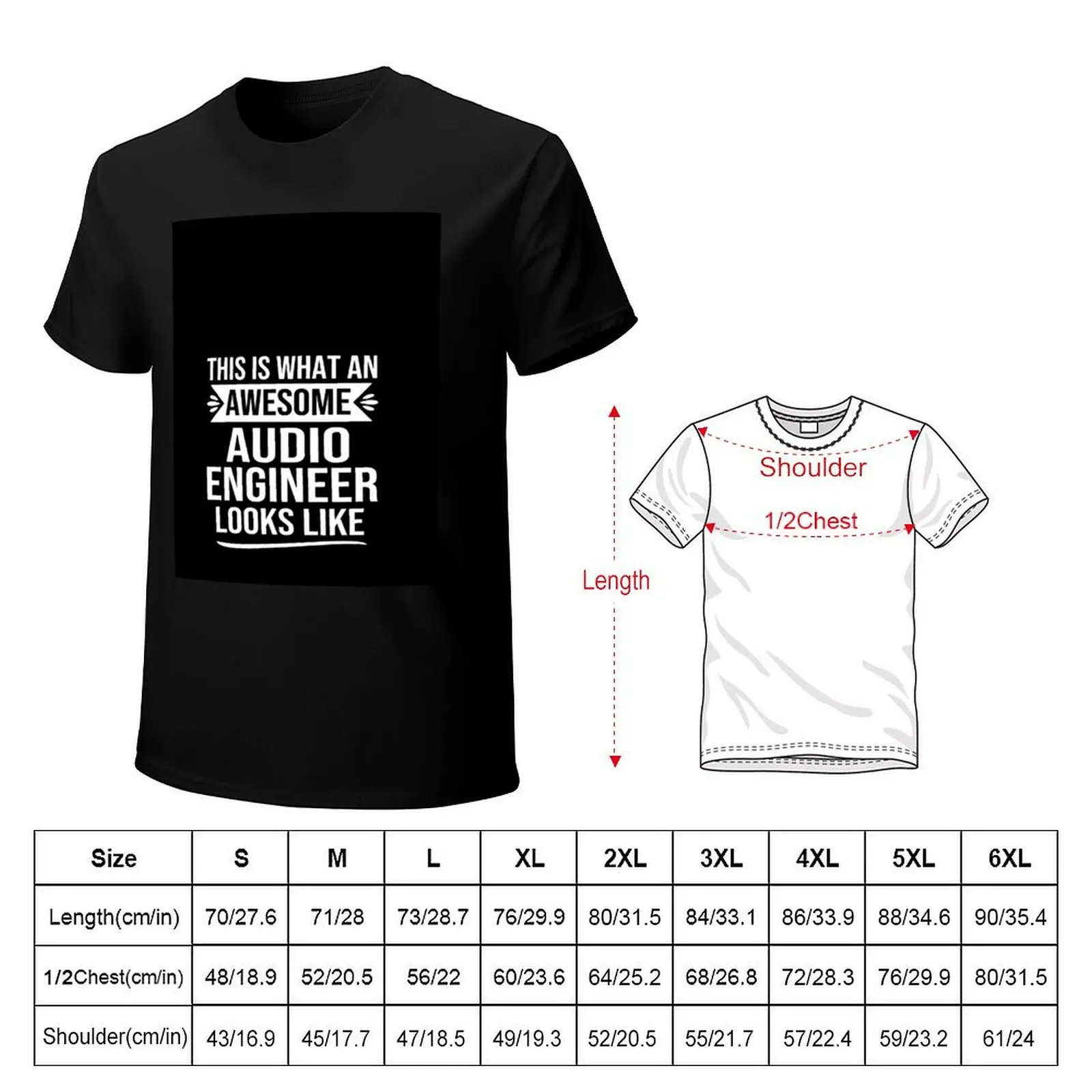 Funny audio engineer gifts audio engineering design: This Is What An Awesome audio engineer looks like T-Shirt