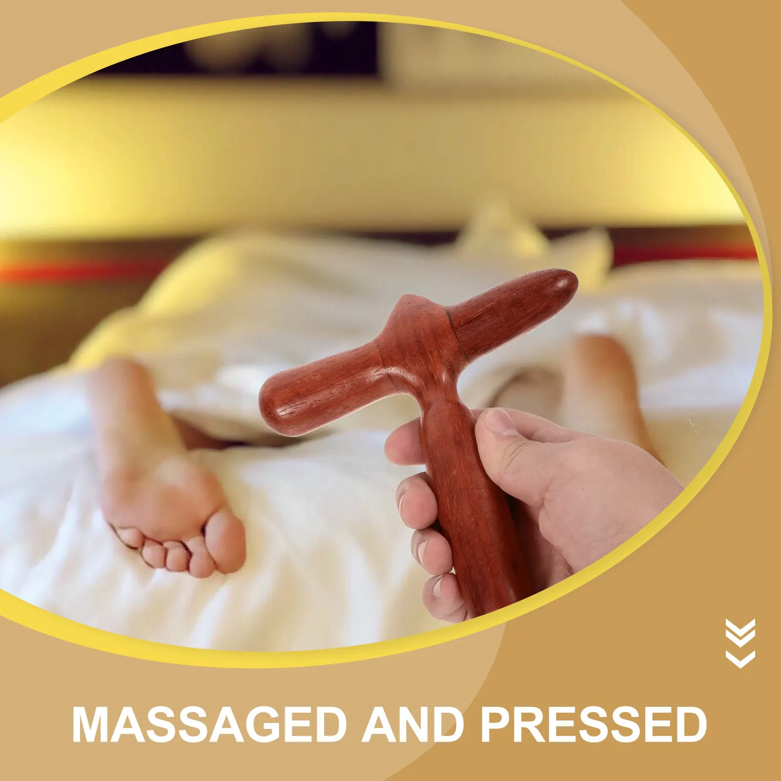 

2 шт. деревянных массажных инструментов для точечного массажа стоп, портативные ручные массажеры, многофункциональные палочки для массажа тела, снимающие стресс