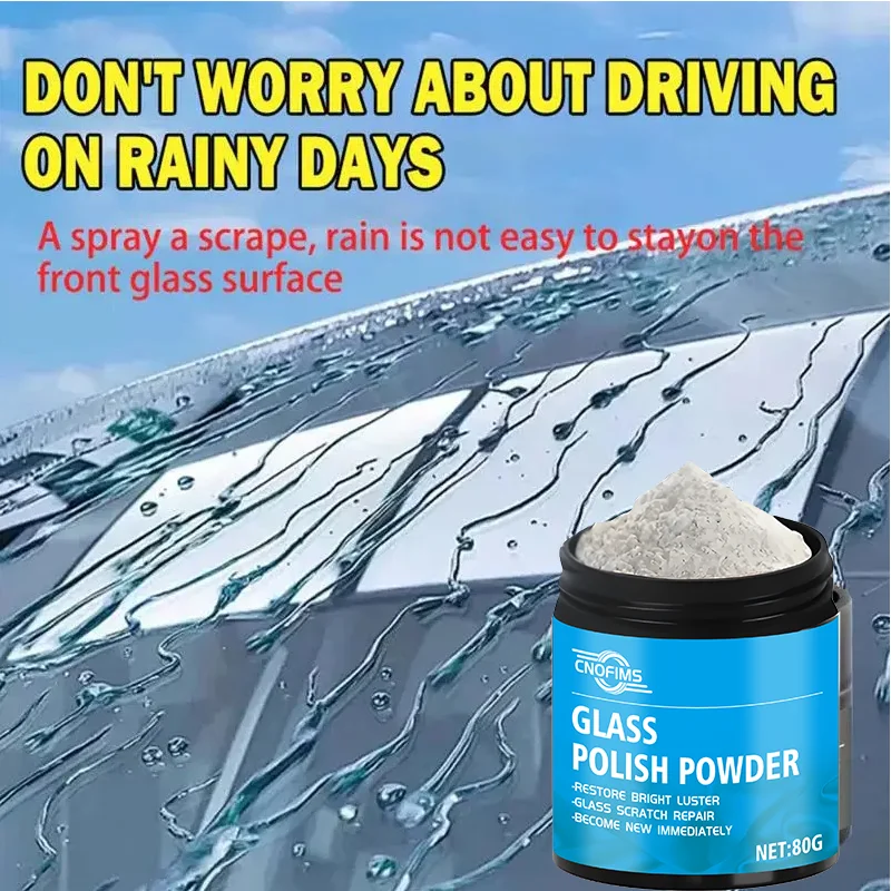 NEW Car Glass Polishing Powder Auto Glass Polishing Cleaning Powder Safe And Gentle Vehicle Cleaning Tool For Removing Oil Film