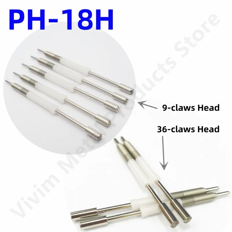 

20/50PCS PH-18H 23L 25L Length Spring Test Probe ICT Test Pin For PCB Test 9 Claws H Head 36 Claws H Tip Head Dia 3.2mm 4.0mm