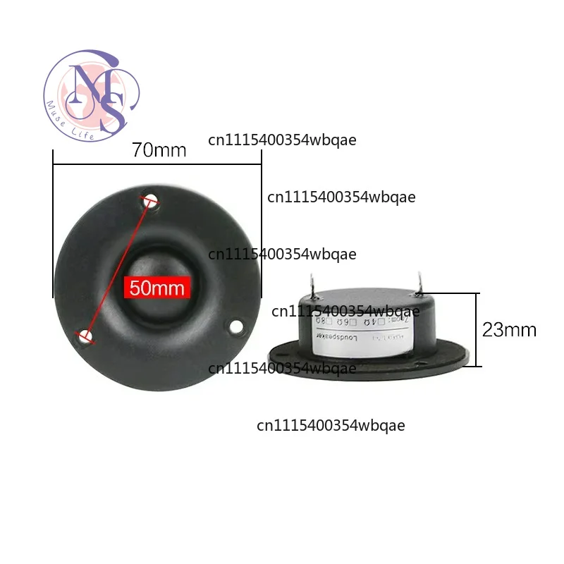 ZOCI-30KHZ Dome Silk Tweeter Speaker High-end 3 INCH 70mm 8OHM 15W Super Treble HIFI Neodymium Bookshelf Home Theater 1Pairs