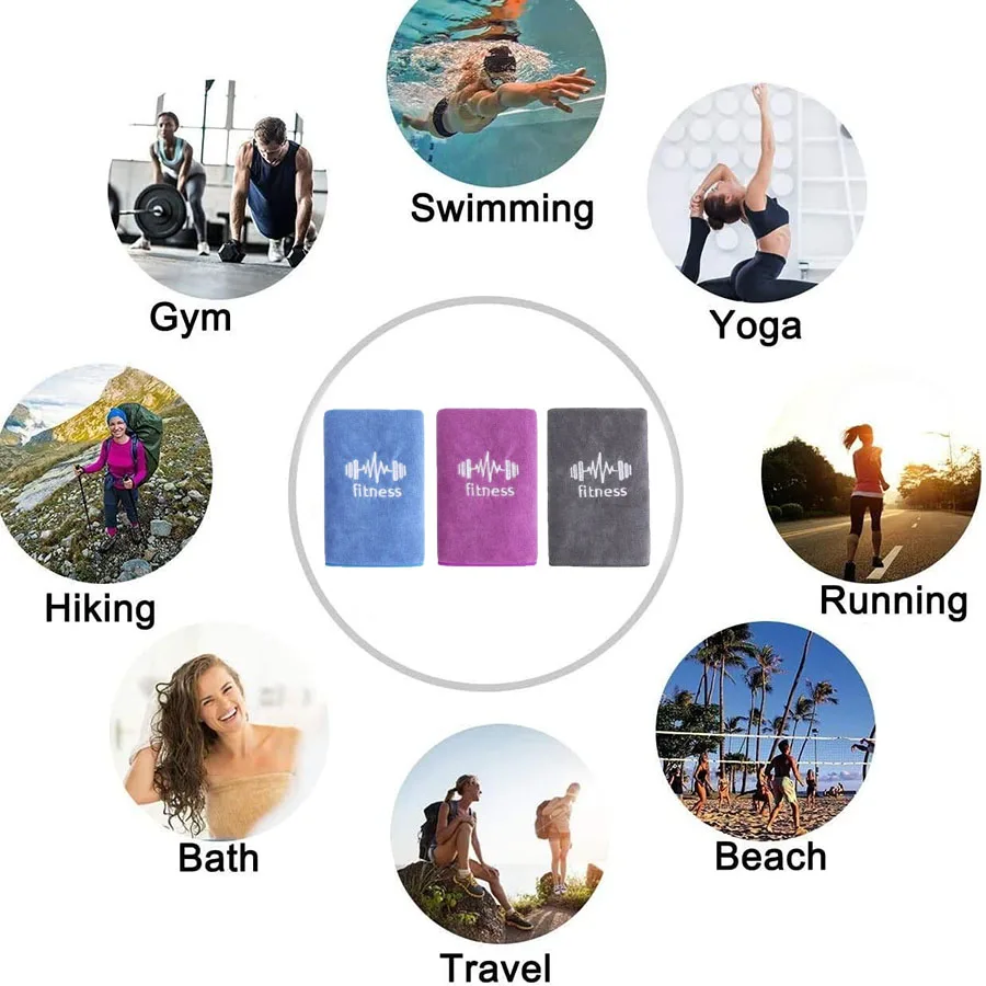 Quick Dry Gym Towels Microfiber Sports Towel for Men Women Soft Workout Towels Absorbent Towel Power Lifting Hot Yoga Towel image 6