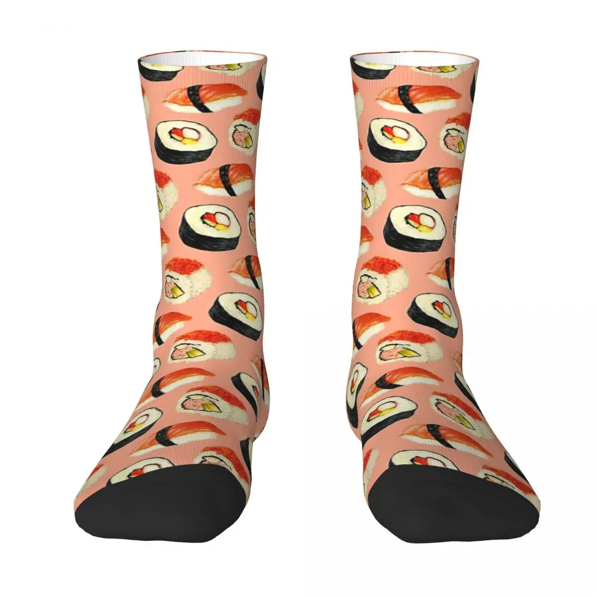 Sushi Muster-Rosa Erwachsene Socken, Unisex socken, männer Socken frauen Socken