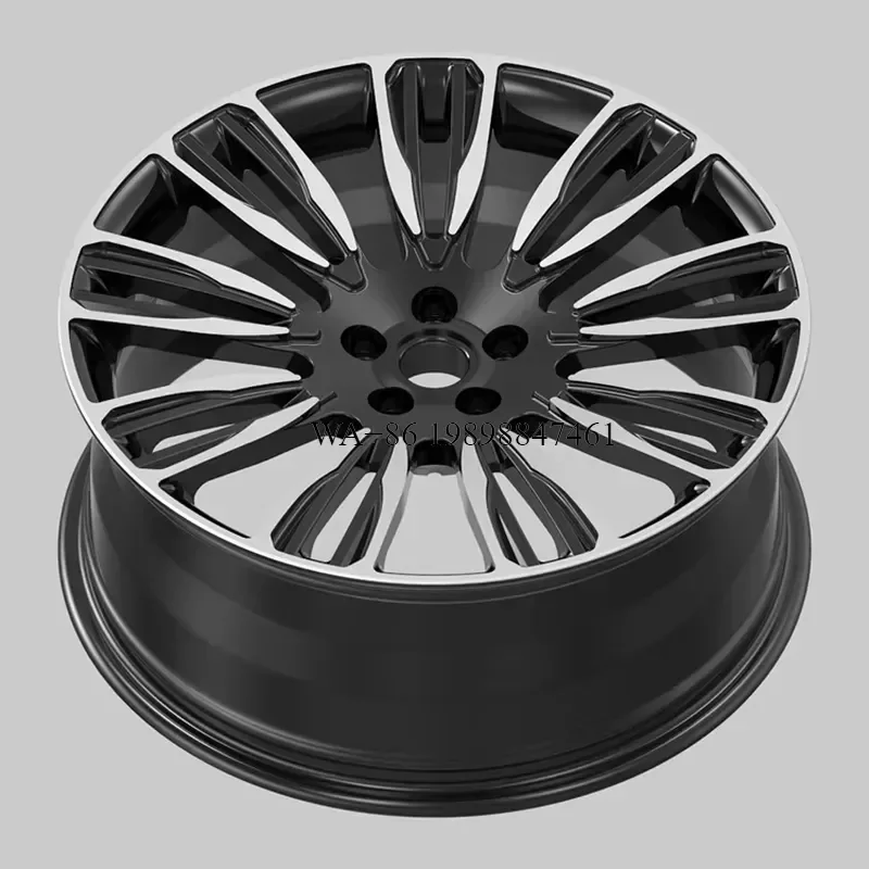 New Diamond Pattern Spoked Wheel Hub Forged Aluminum Alloy 5x120 PCD Aftermarket Black Finish In Stock