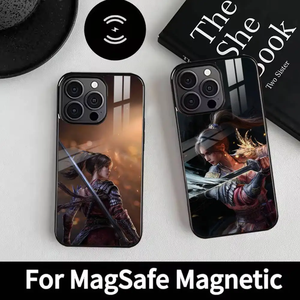 W-Wuchang F-Fallen Feathers Phone Case For iPhone 17,16,15,14,13,12,Plus,Pro,Max for Magsafe Magnetic Wireless Charging