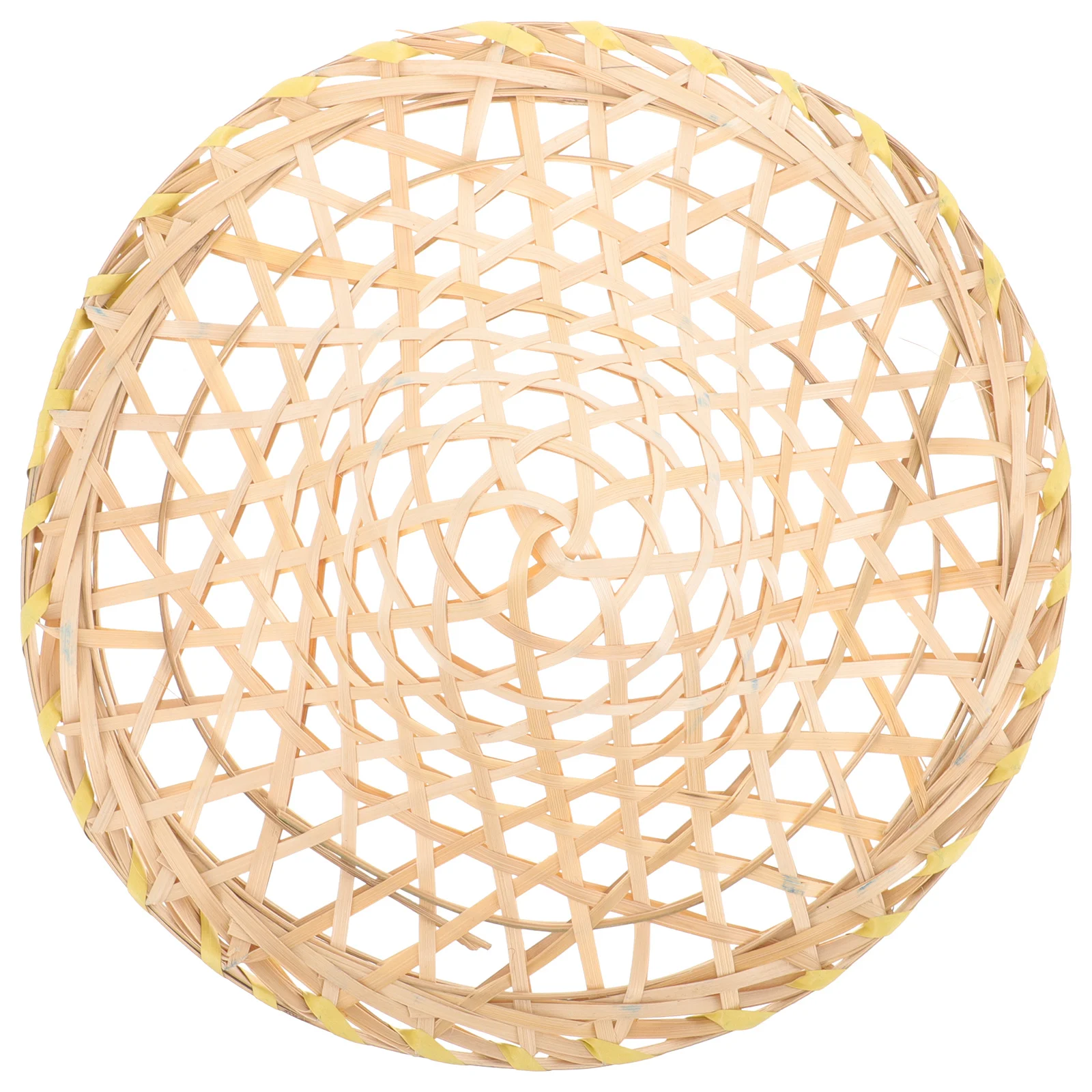قبعة منسوجة من الخيزران على الطراز الصيني التقليدي خفيفة الوزن لأداء المسرح للحفلات التنكرية والمهرجانات والنسيج المجوف