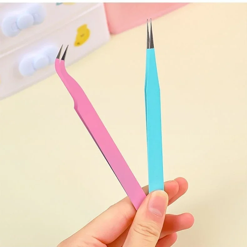 

2pcs/set Creative Macaron Color Tweezers Multifunctional Sticker Picking Tool for DIY Scrapbook