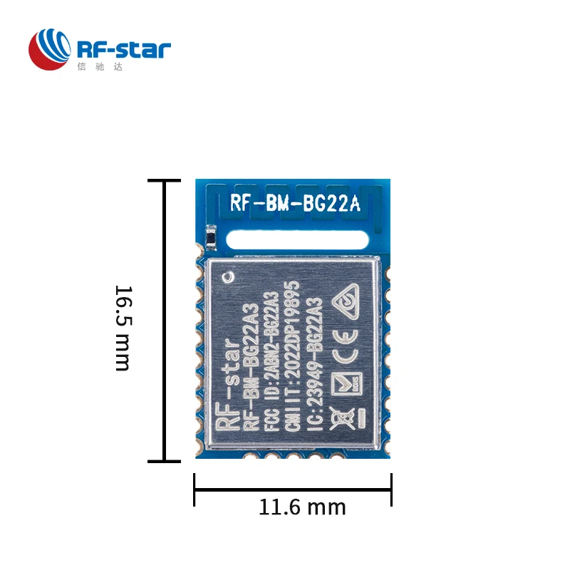 3 PCS EFR32BG22 6 dBm BLE5.2 Mesh Module Low Energy Direction Finding AoA AoD EFR32 Serial BG22  RF-BM-BG22A3