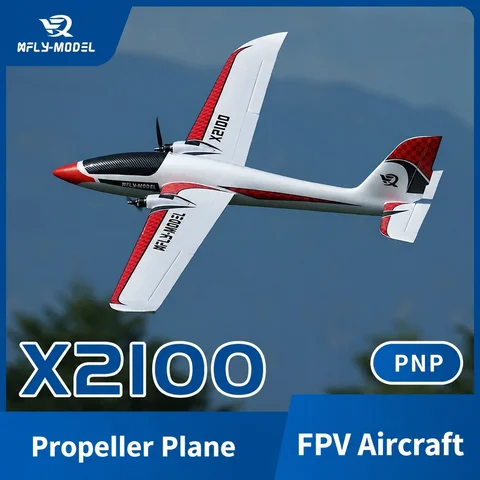 XFly X2100 Twin Propeller Glider FPV Aircraft 5-CH Brushless Glider Ultra-Long Flight Time Remote-Controlled Aircraft Model PNP
