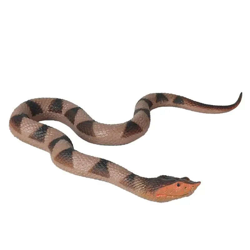 

Fake Snake Model Scary Prank Snake Model Snake Toy Agkistrodon Acutus Figure Practical Jokes For Halloween Prank Props Garden