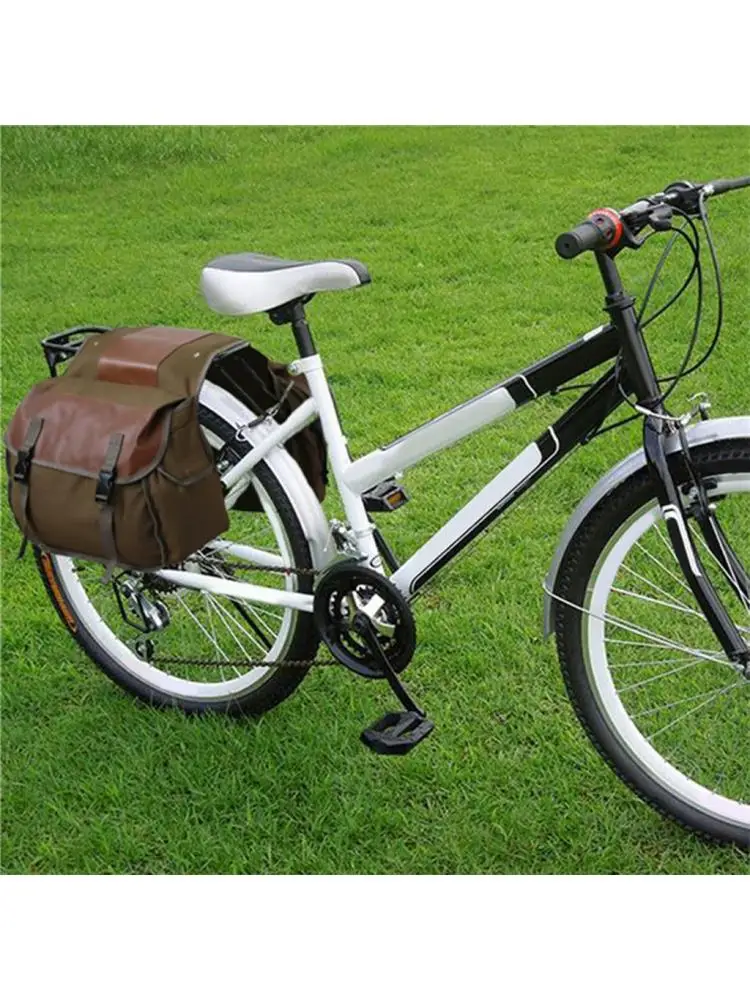 AliExpress NONE 30-40L Bike Double Pannier Frame Bags Water Resistant Rear Seat Cargo Rack Carrier Bag Saddle Bag for Cycling Accessories