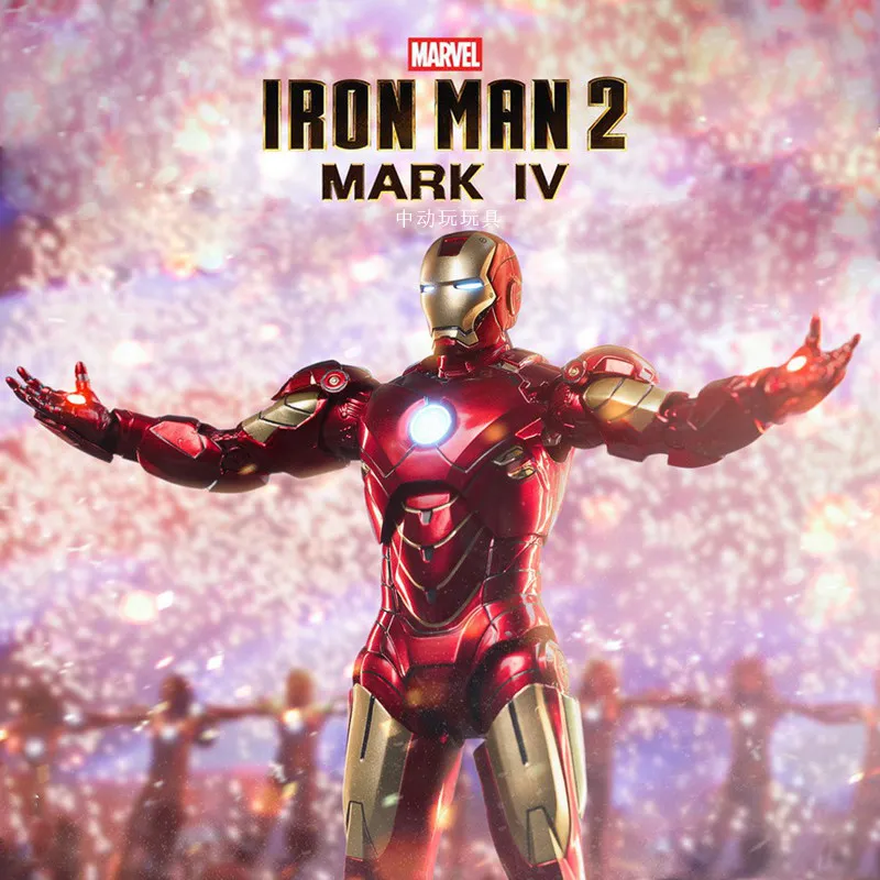 marvel-iron-man-mark-iv-1-10-scale-action-figure-18cm-pvc-collectible-model-toy-with-display-stand-and-changeable-hands