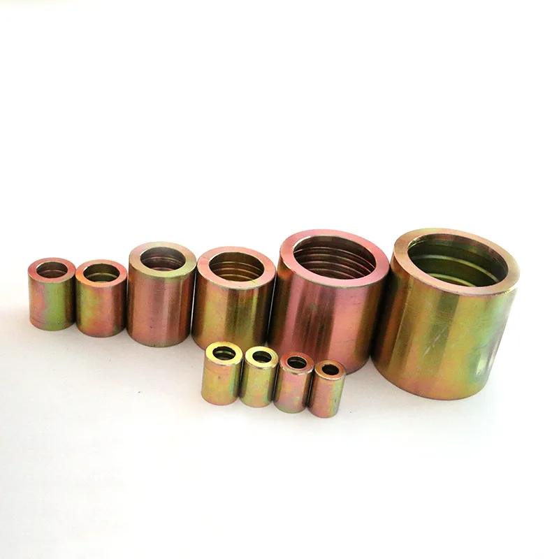 Hydraulic Ferrule Joint High Pressure Tubing Compression Sheath Sleeve Shell 6 -32MM Hydraulic Steel Wire Hose Withholding Joint