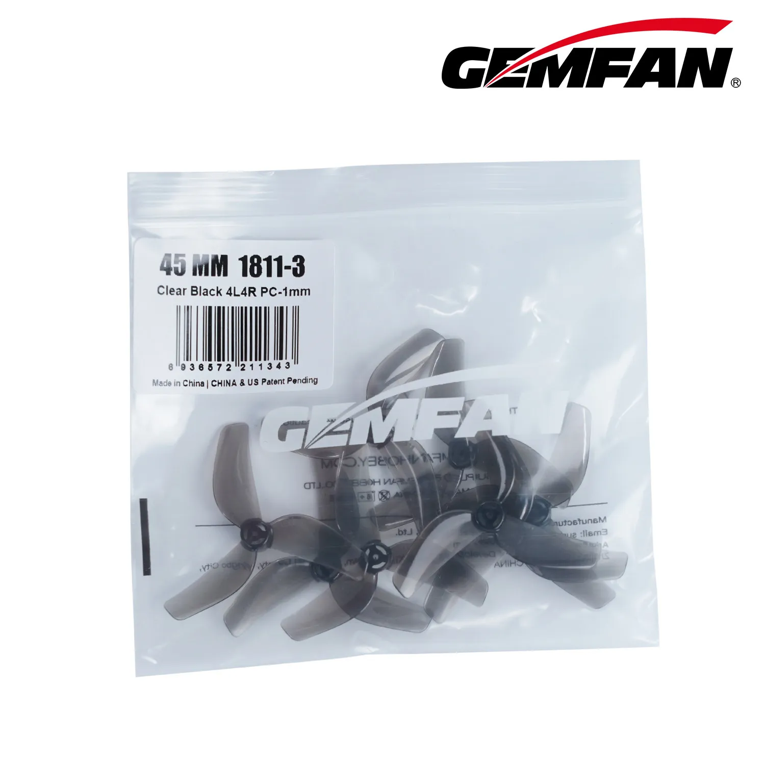 Image of Gemfan 1811 3-Blatt-Propeller (4CW+4CCW) 45mm für Meteor75 Pro FPV Whoop
