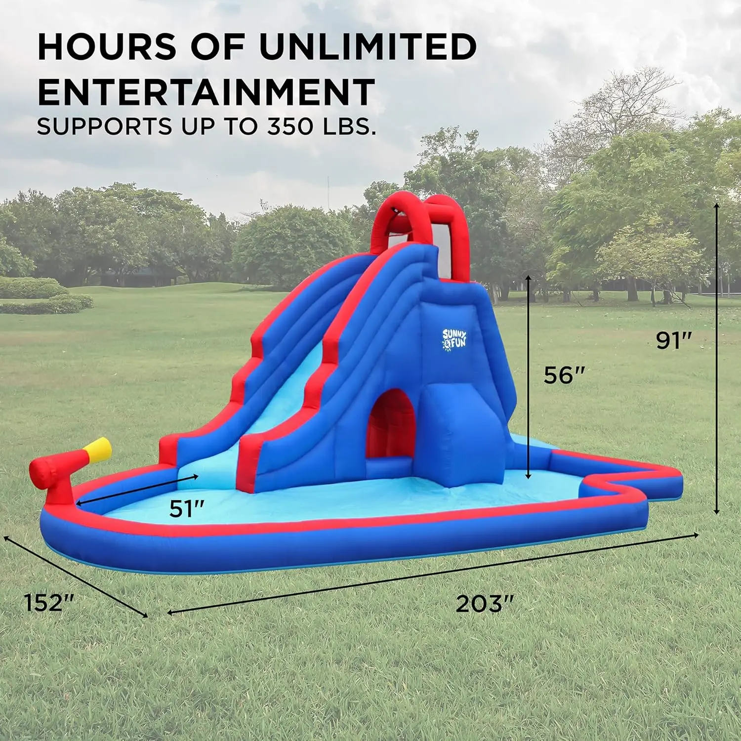 Deluxe inflável Water Slide Park
