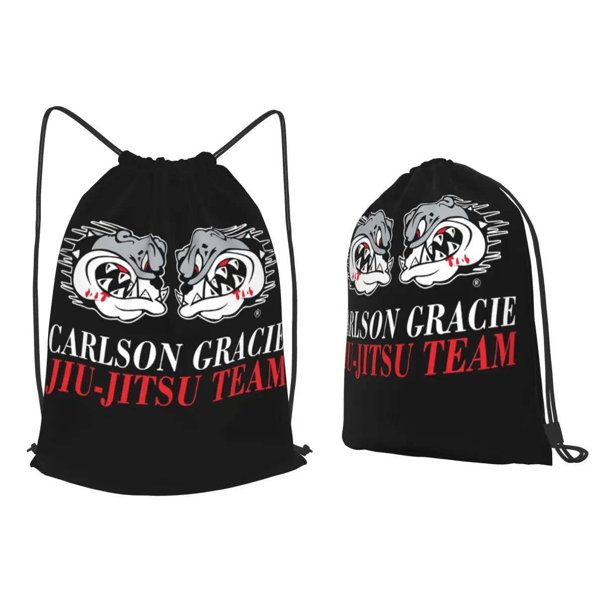 

Carlson Gracie Jiu-Jitsu Team Logo Backpacks Casual Drawstring Bundle Pocket Sports Bag Book Bags for Travel Students