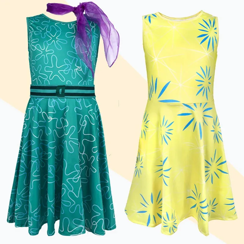 أزياء جديدة لعام 2025 من فيلم الرسوم المتحركة Inside Out التأثيرية أزياء الفرح والخوف والغضب ملابس للبالغين والأطفال في منزل StagBear 002