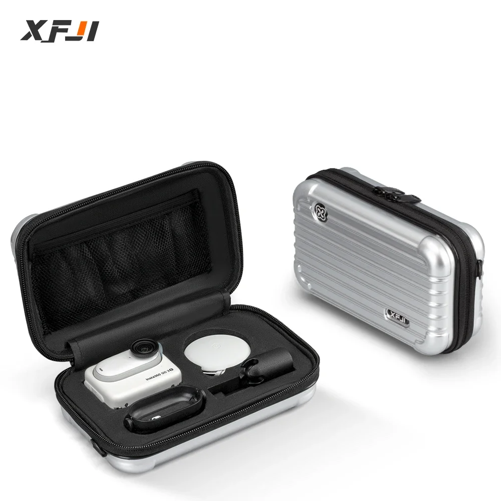 For Insta360 GO3/GO3S Carrying Case Hard Shell Aluminum Storage Bag Action Camera Accessories Shoulder Bag Protective Travel Box