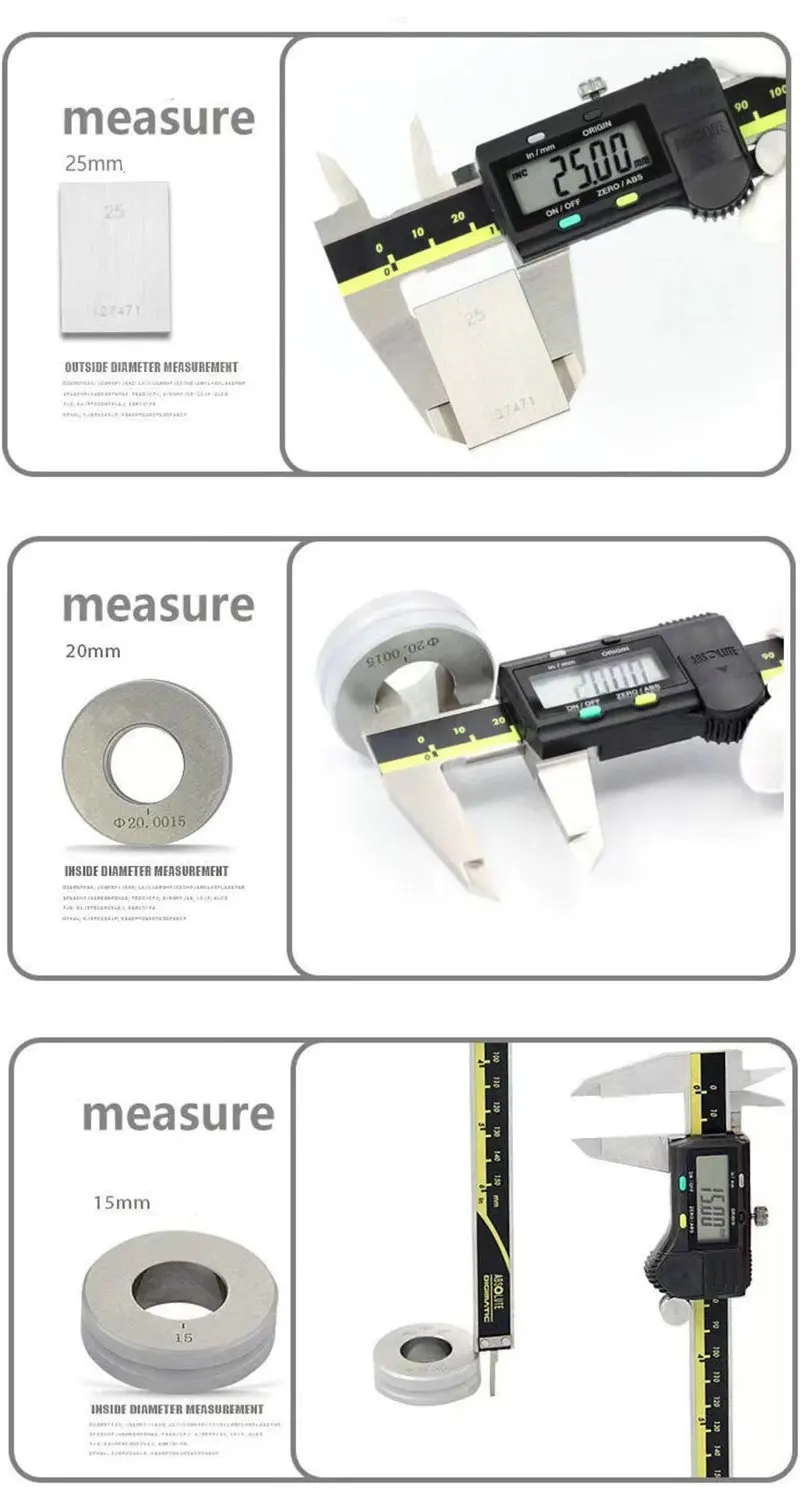 Imagem -03 - Caliper de Vernier Digital Lcd Lcd Eletrônico Medição Bico Inoxidável Faca 150 mm 50019630 200 mm 500-197-30 01