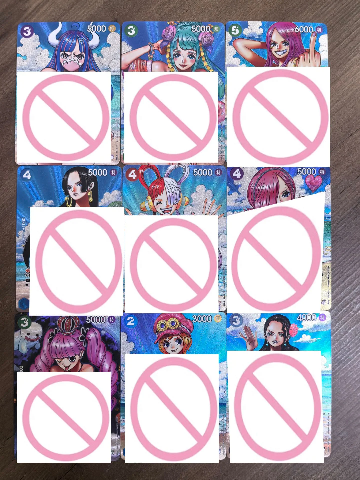 9Pcs/set Diy One Piece Nami Robin Hancock Perona Vivi Bath Series Flash Card OPCG Yamato Uta Classic Anime Collection Card view 3