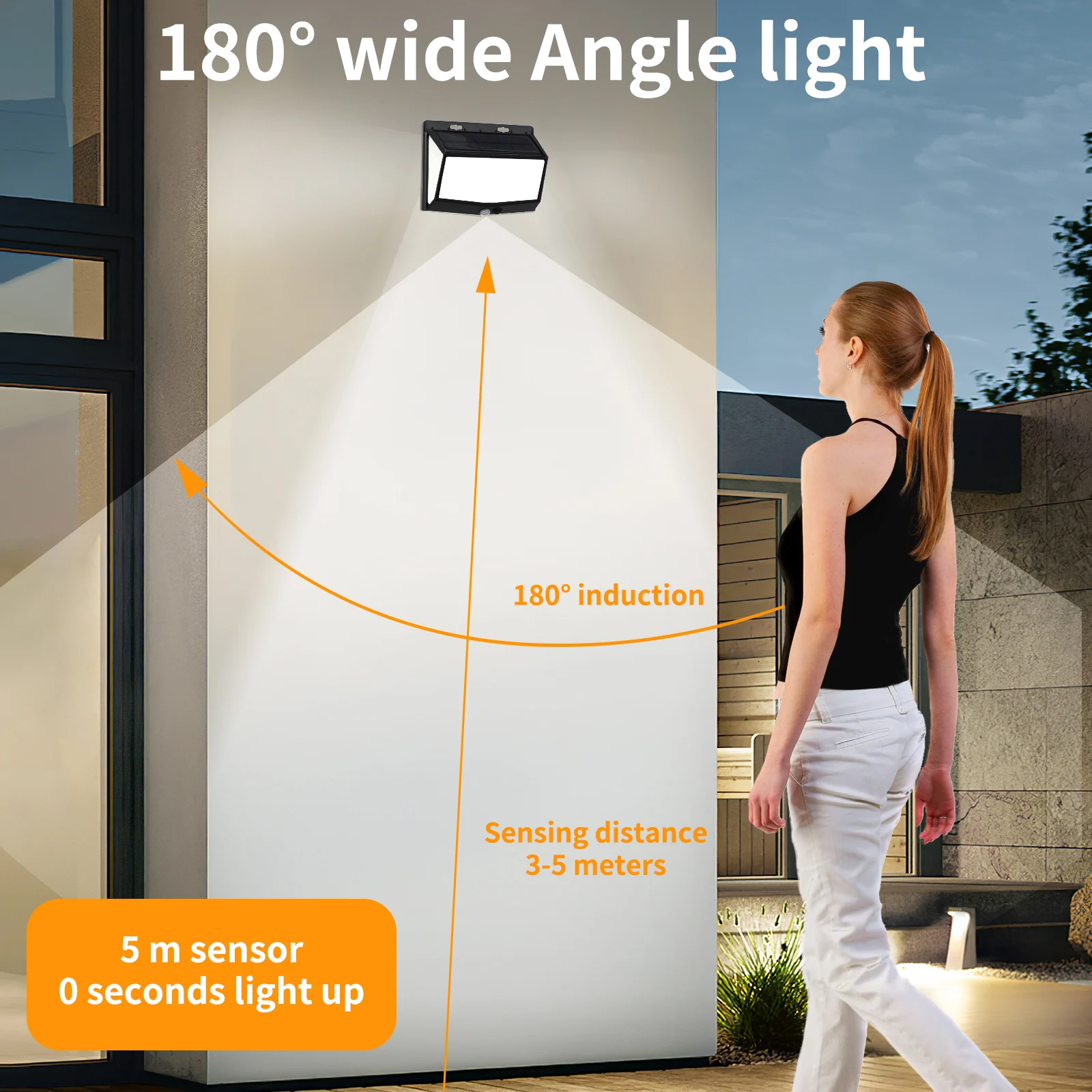 

Lamp 468LED Solar Powered Outdoor Lights Solar Powered Motion Sensor Light WaterproofL Wall Fence Home Road Lighting