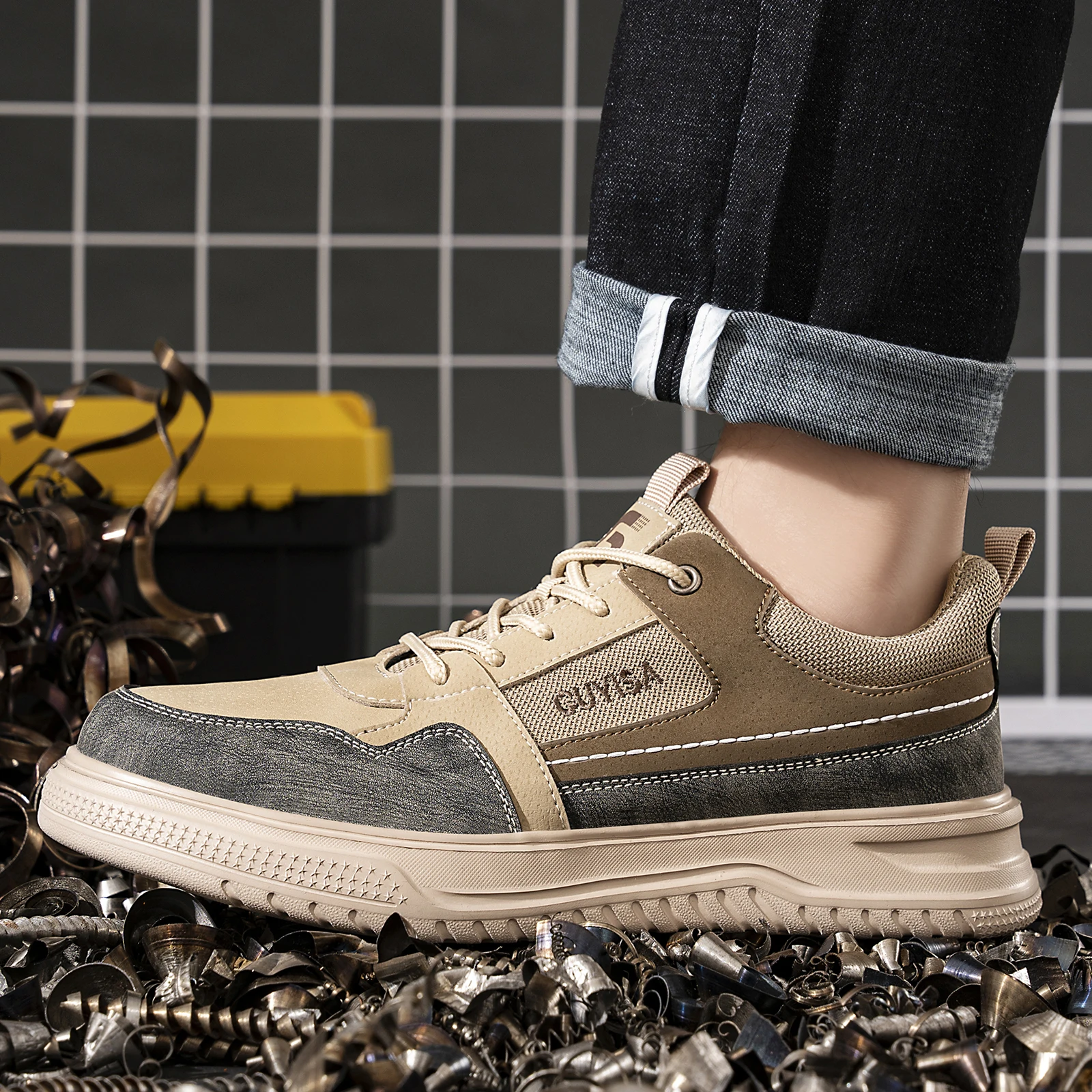 أحذية السلامة للرجال المضادة للسحق والمضادة للثقب ، جديدة ، رياضية ، موقع ، عمل