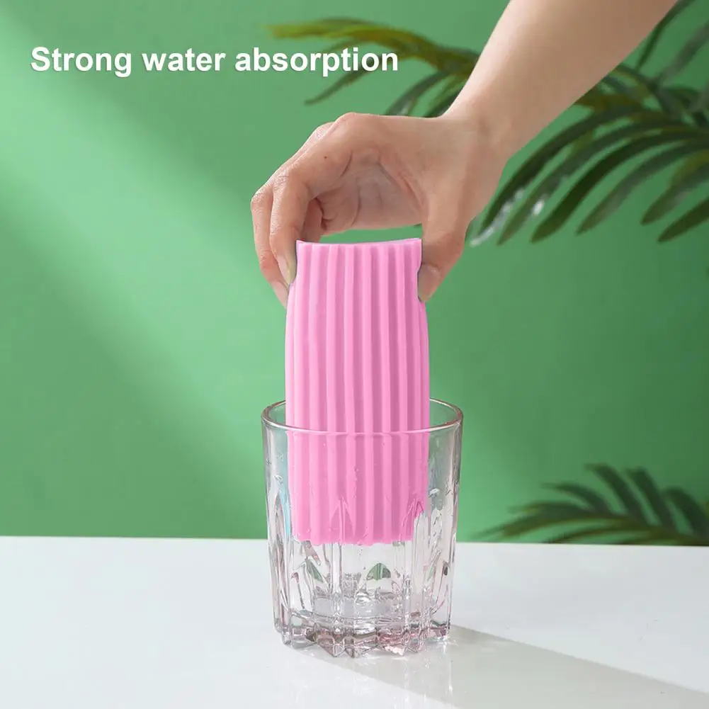 Sponge Brush Dense Holes Water Absorption U-shaped Groove Dust Removal Sponge Cleaning Brush Kitchen Utensil Household Cleaning