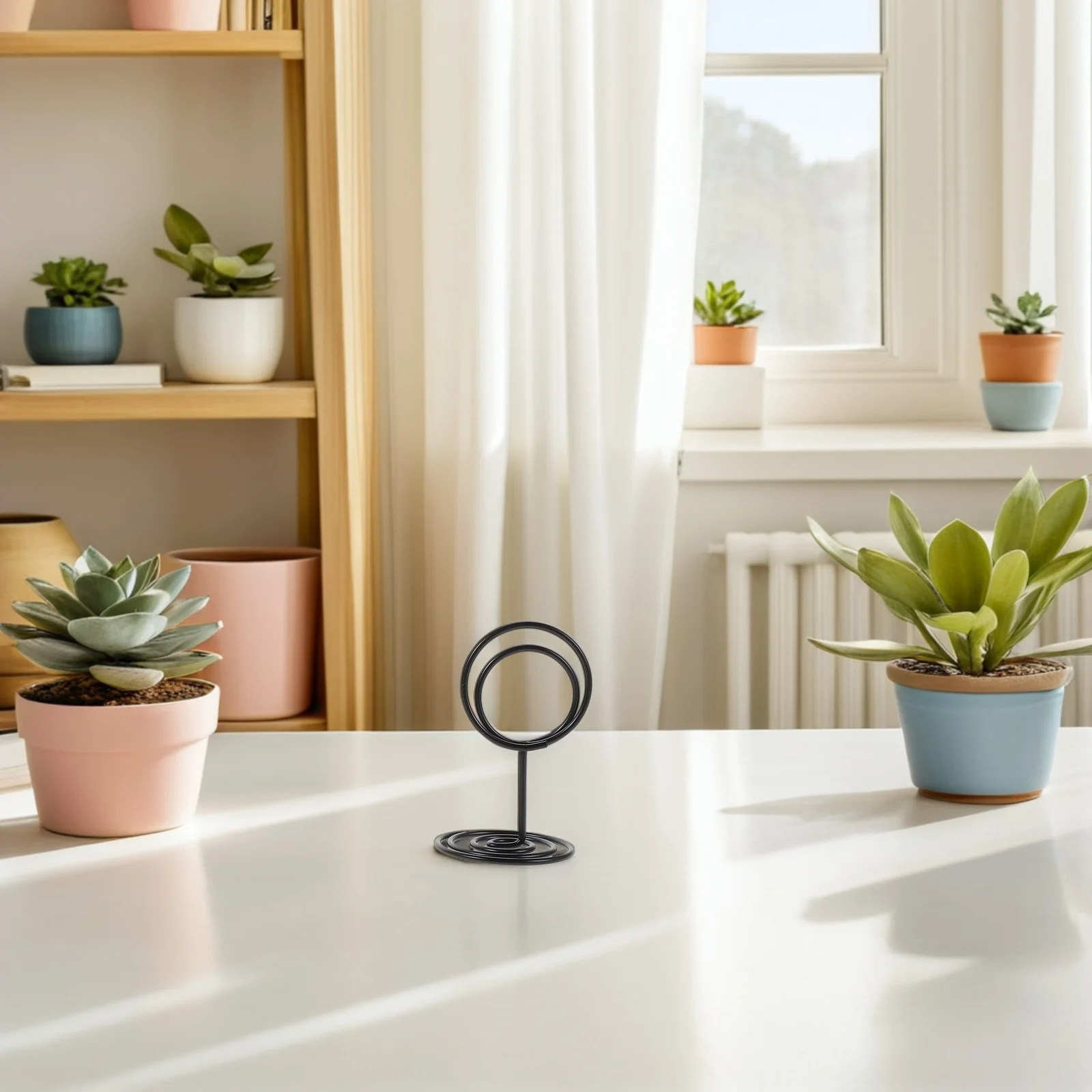 

40pcs Business Card Women Round Metal Placecard Holder Wedding Table Decor Strong Grip Name Card Holder for Office Home Decor