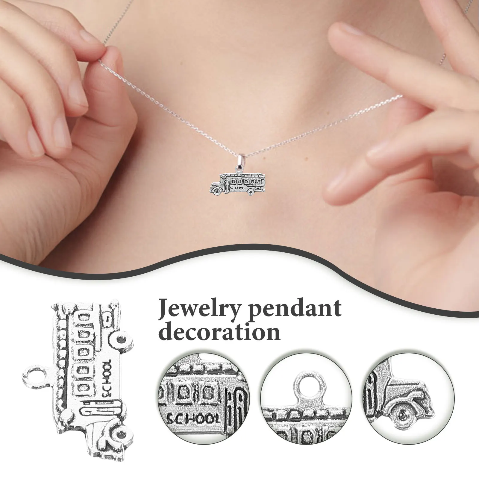 

50pcs Compass Jewelry Charms For Diy School Themed Pendant Craft Supplies Decorative Ornaments Making Accessories