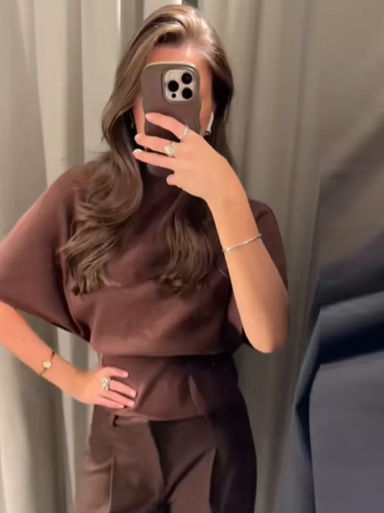 

Элегантный стильный трикотаж, женский пуловер, однотонный, с длинными рукавами и рукавами «летучая мышь», трендовые винтажные шикарные повседневные осенние женские уличные топы