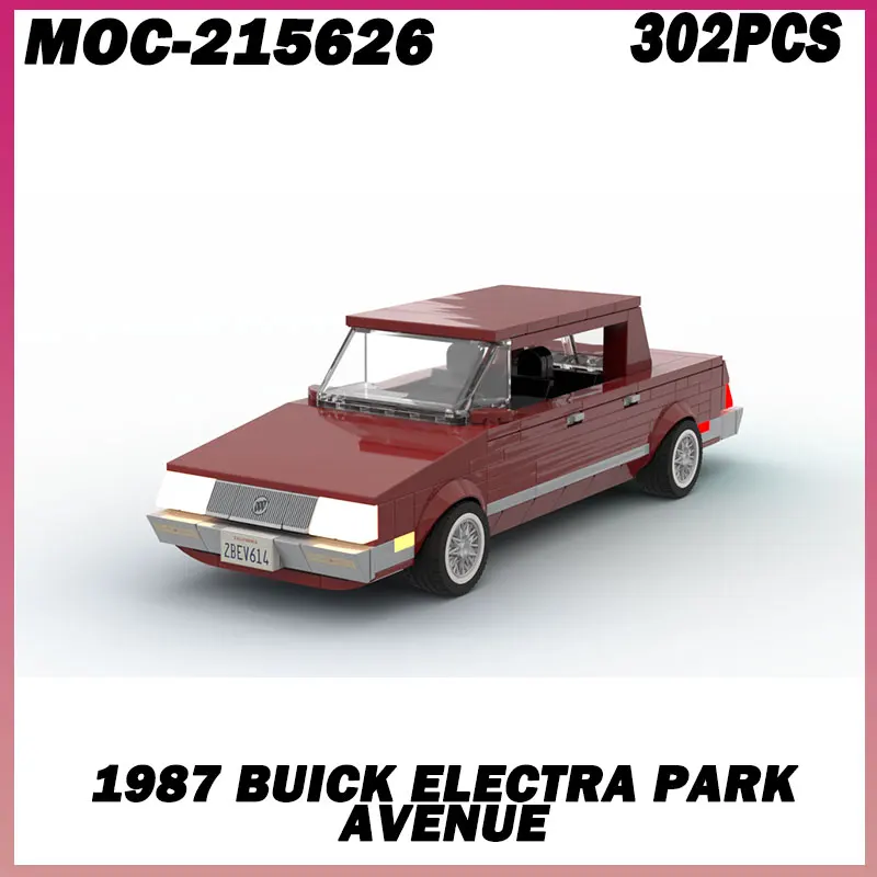 

302PCS MOC-215626 1987 Electra Park Avenue Car Speed Champion Classic Classic Car Building Blocks Brick Racing Model Children's