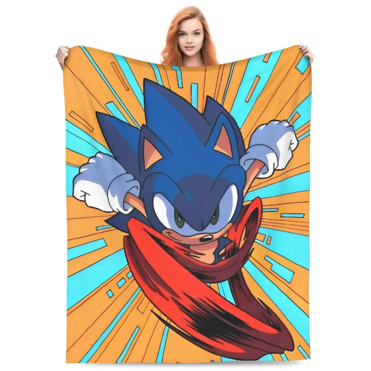 S-Sonics The H-Hedgehogs Plush Blankets  Funny Throw Blankets for Sofa Bedding Lounge