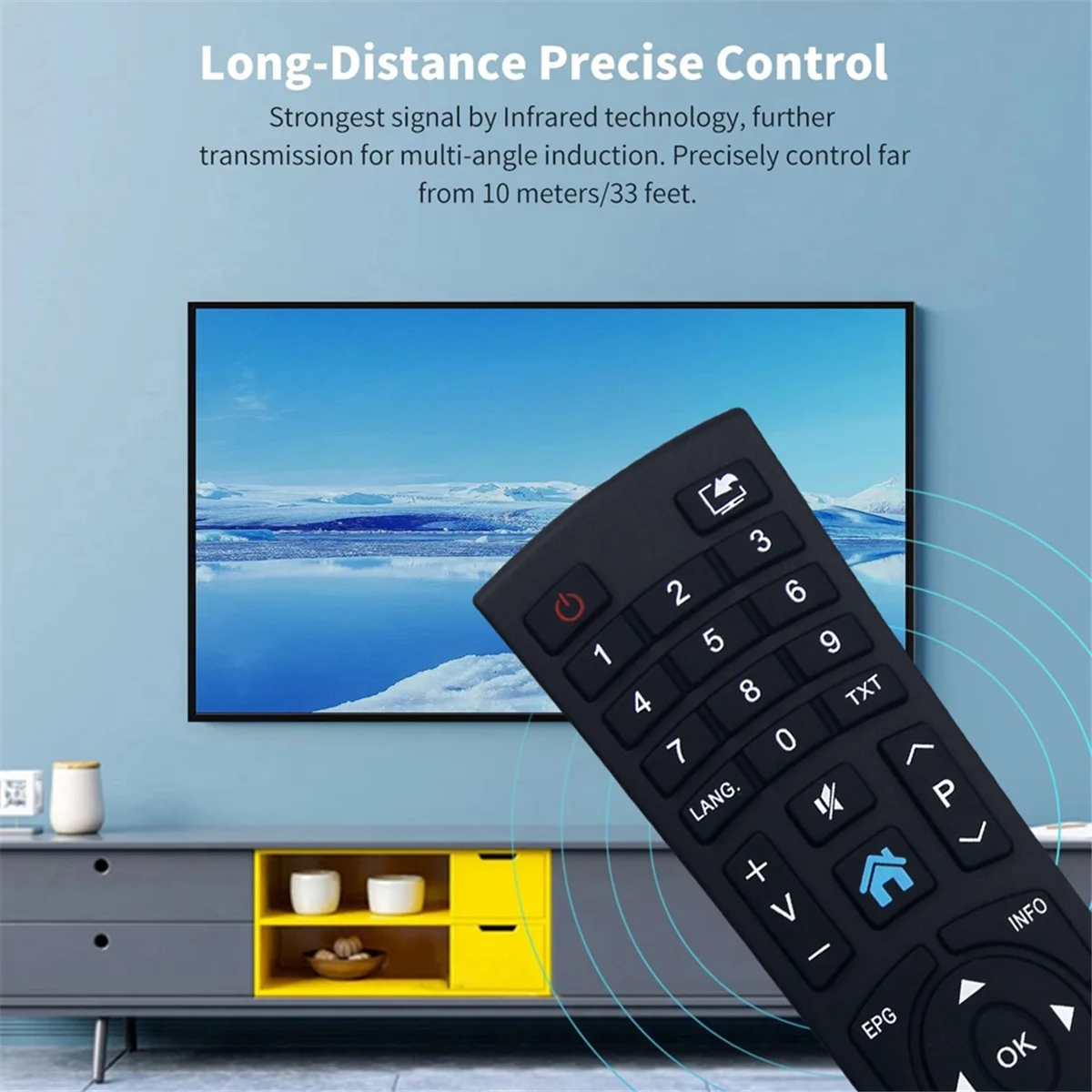 RC1823 Remote Control pengganti untuk Remote Control TV Bush Medion