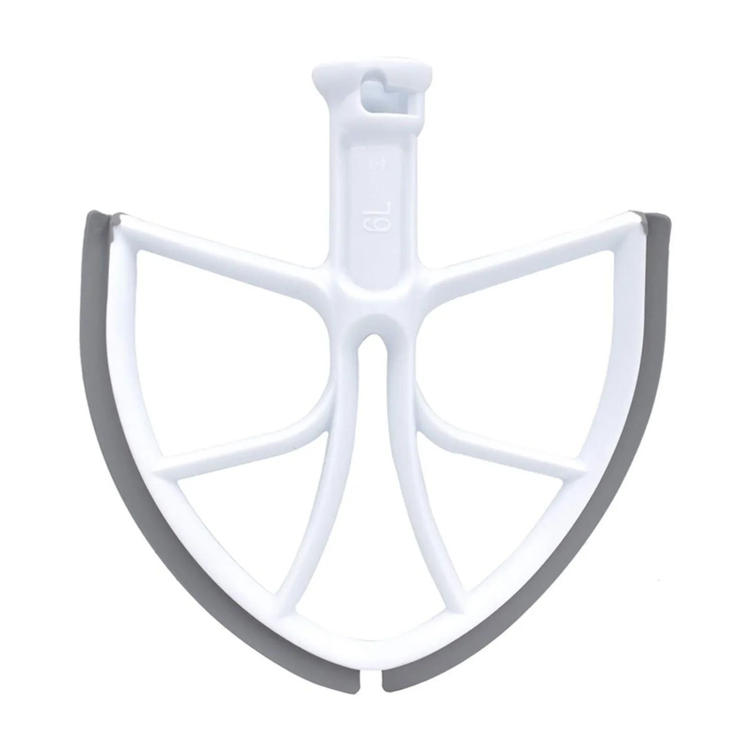 

Beater Blade for 6QT KitchenAid Bowl Lift Stand Mixer Plastic Flat Beater Paddle with Silicone Edges