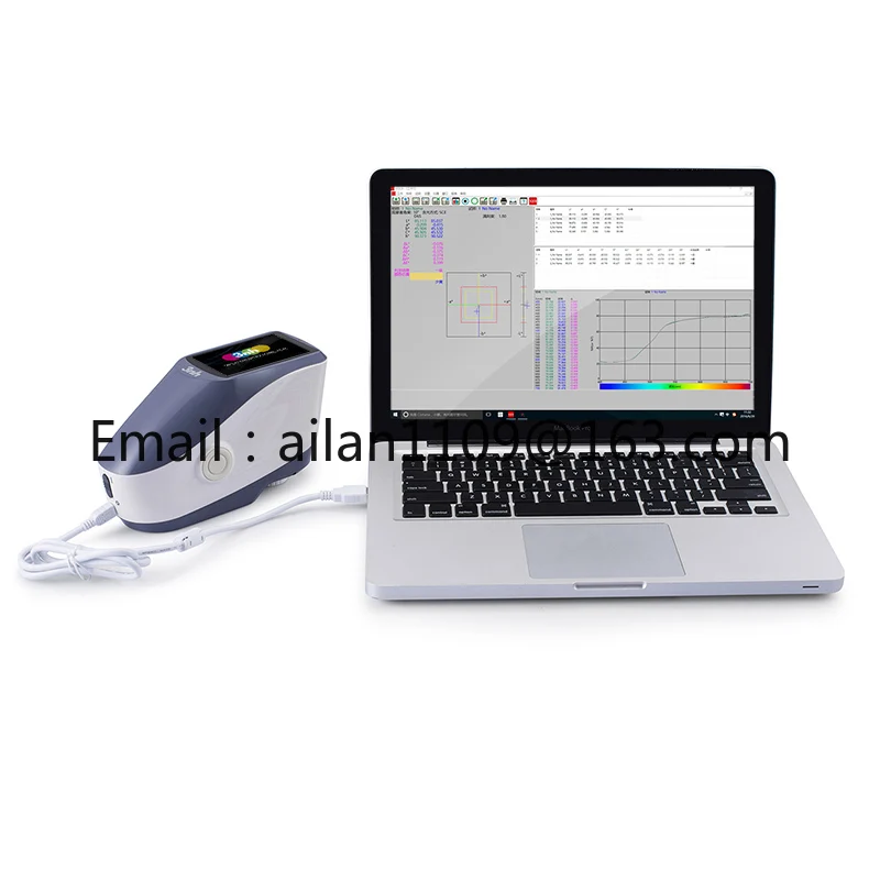 3nh YS4510 Portable Spectrophotometer Color Measuring Device with CIE LAB Delta E 45/0