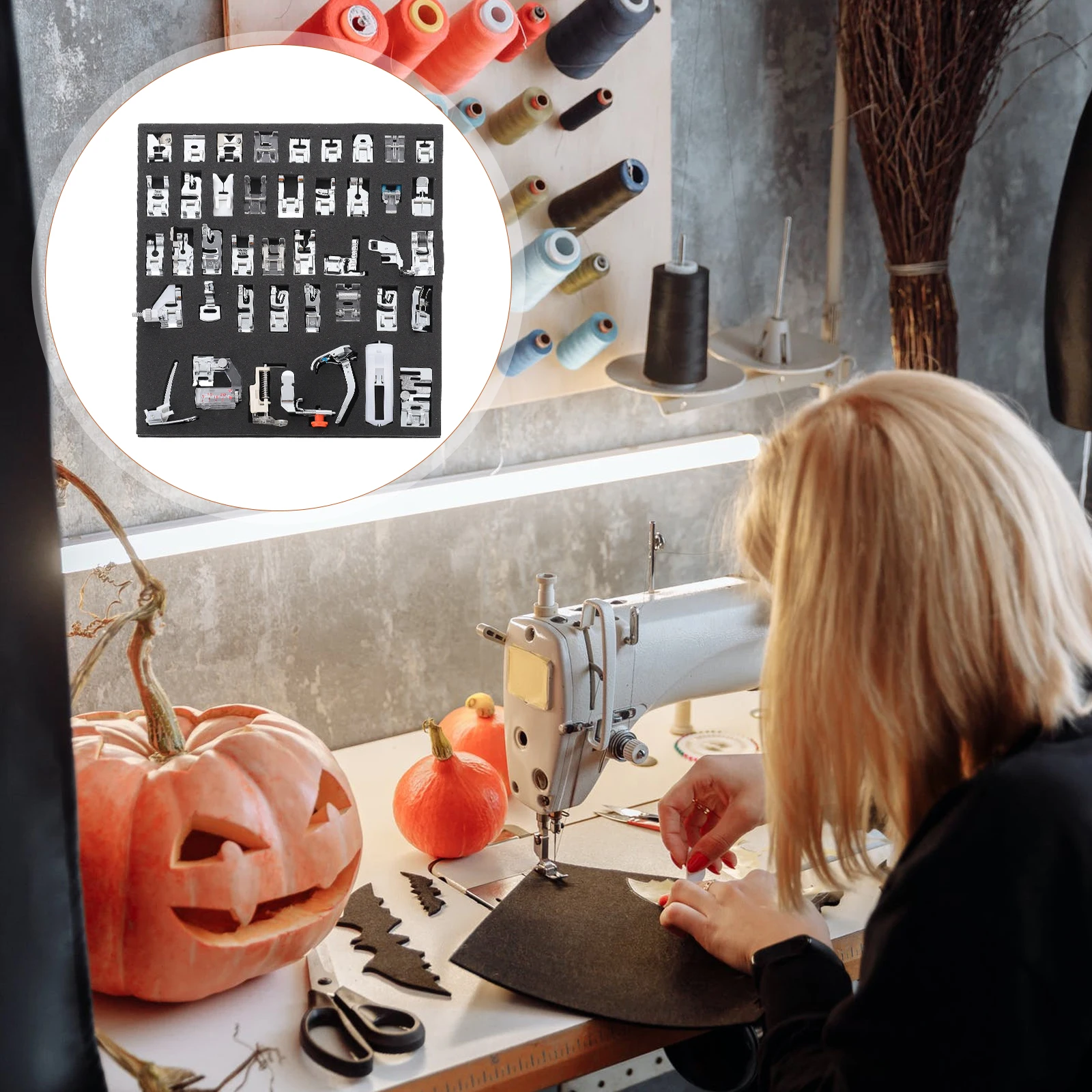 

Quilting Sewing Sewing Machine Presser Foot Presser Feet Stainless Steel Side Metal Lightweight Elastic