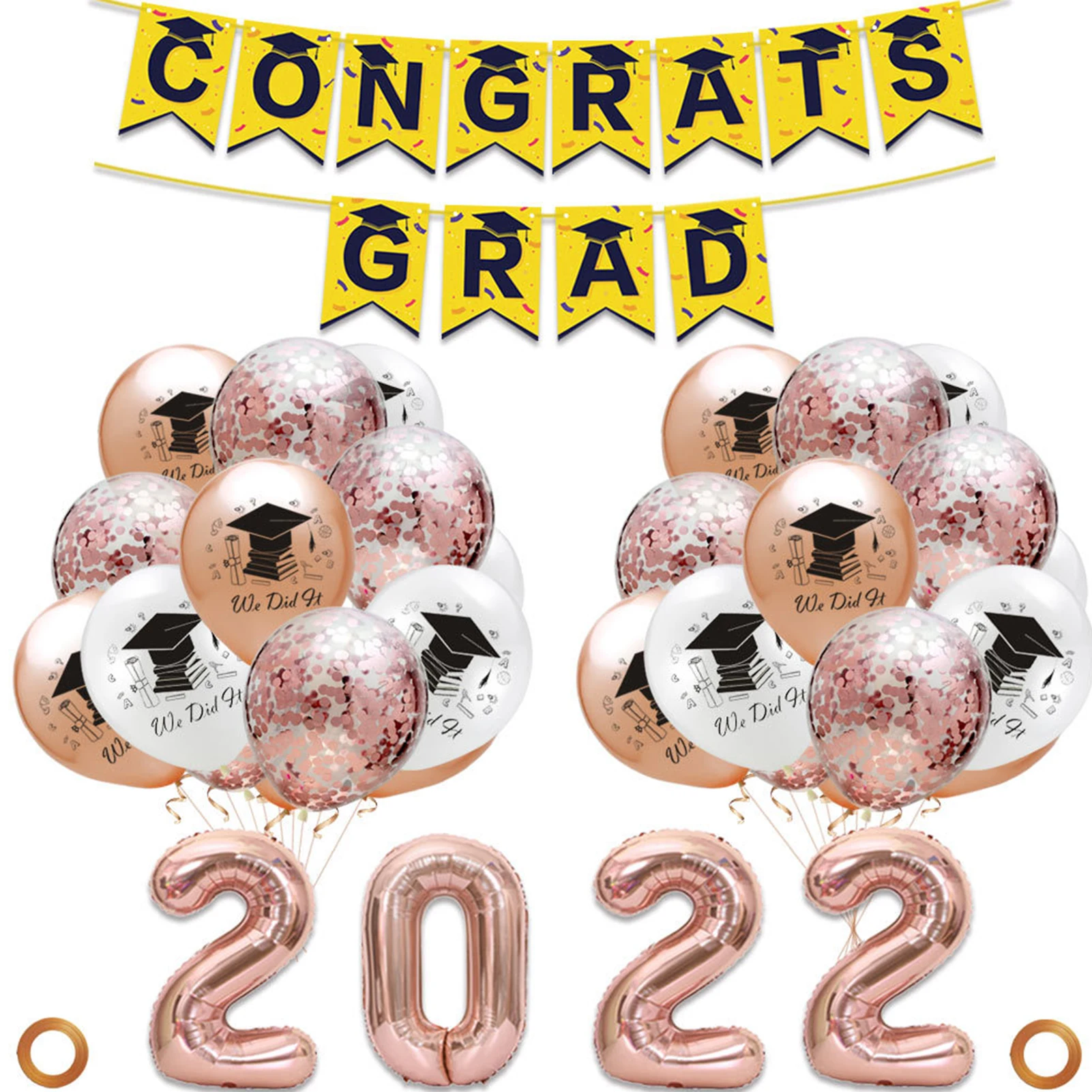 Graduation Party Decorations Kit Safe Recyclable and Not Easy to Fade for 2022 Grad Graduation Party