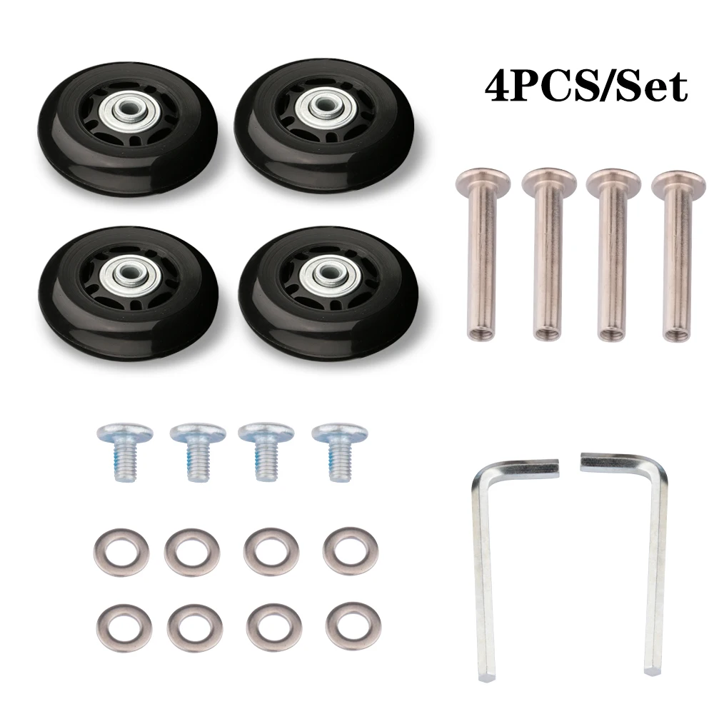 Roda universal para o carrinho, Mala resistente ao desgaste, roda unilateral, acessórios para reparo de bagagem, rolo silencioso