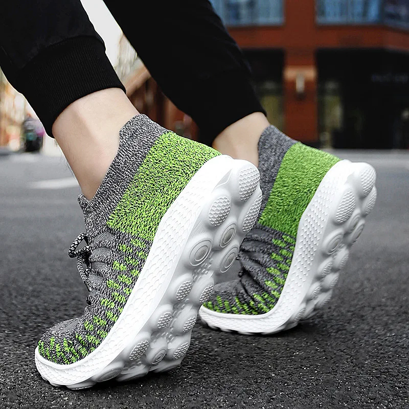 

Fashion Simple Men's Casual Shoes Breathable Cushioning Jogging Male Sports Shoes Outdoor Anti-skid Sports Mens Shoes