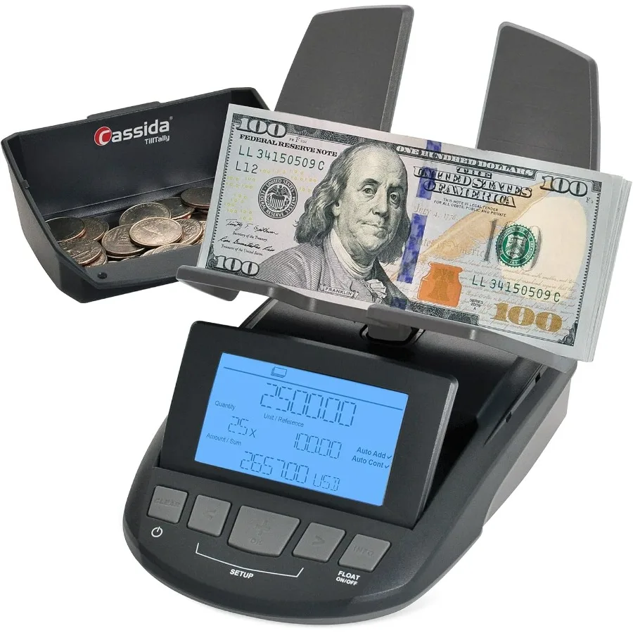 

Professional Money Counting Scale Bill Counter for Retail Cash Handling and Accounting Tasks Accurate Digital Tally with HighSp