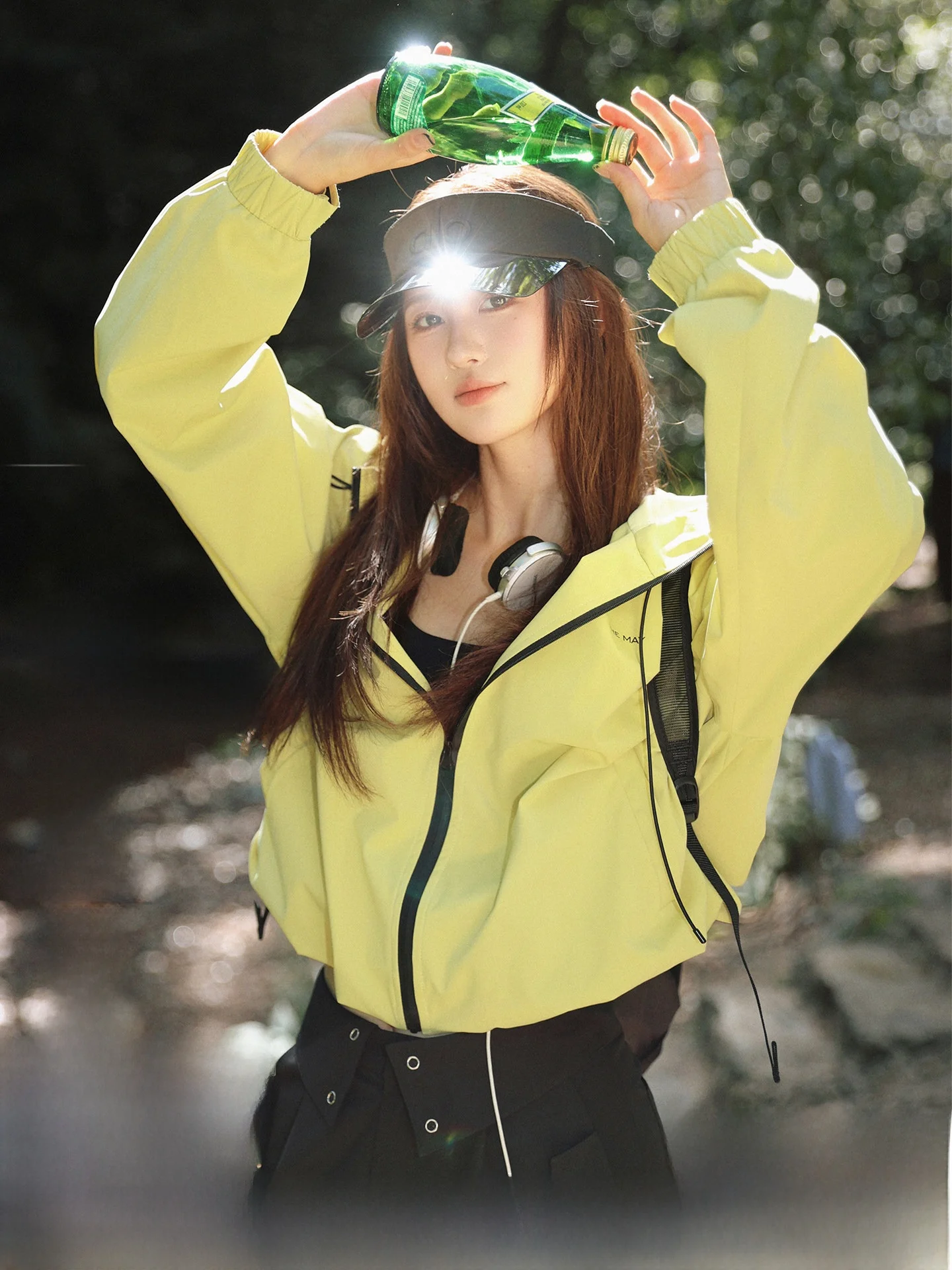 

Outdoor Girls ort Jaet Hat Design Polyester Fiber Rain Protection Loose Fit Sle Durable Water Proof Autumn Season Women...